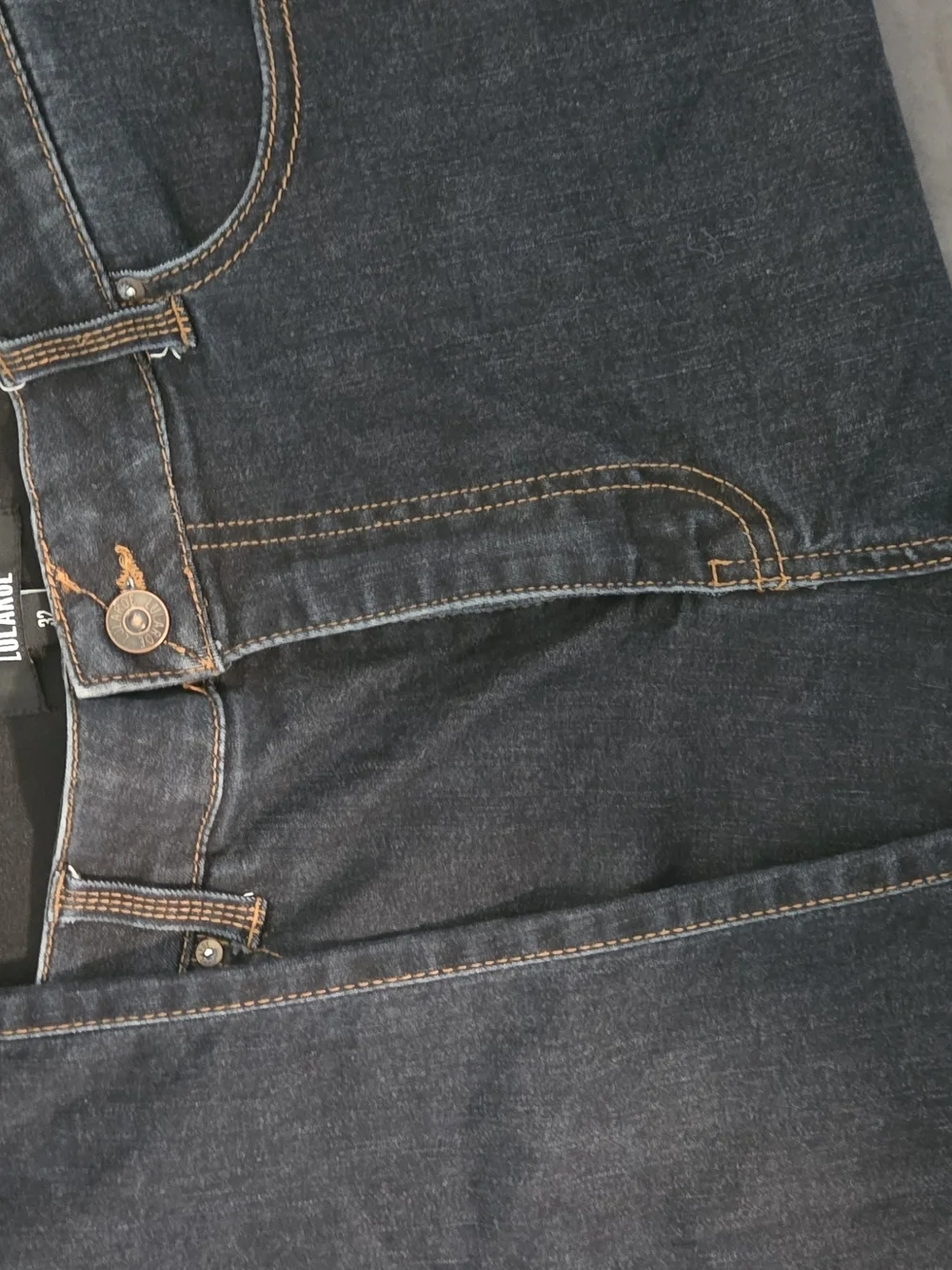 LuLaRoe Women's Skinny Jeans - Dark Blue with Contrast Stitching - Picture 4 of 5